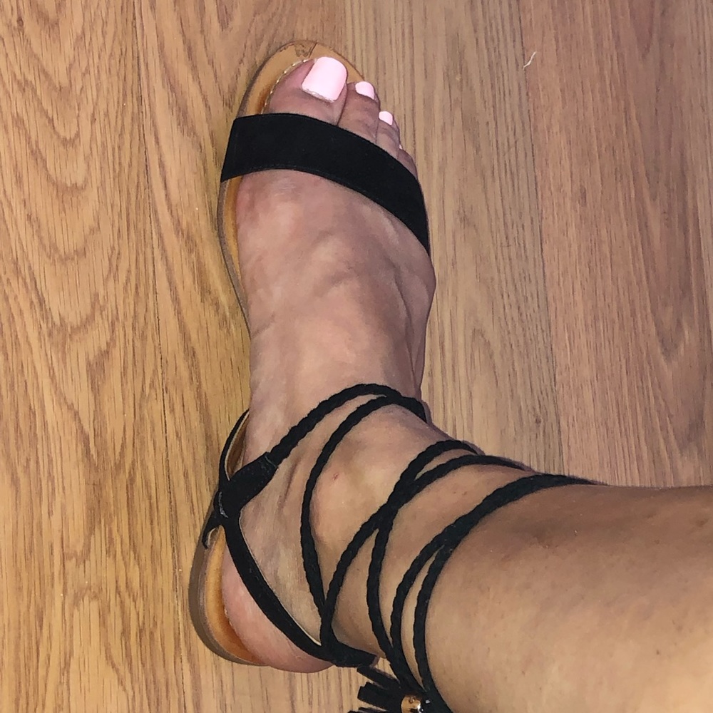 Black INC strappy sandals